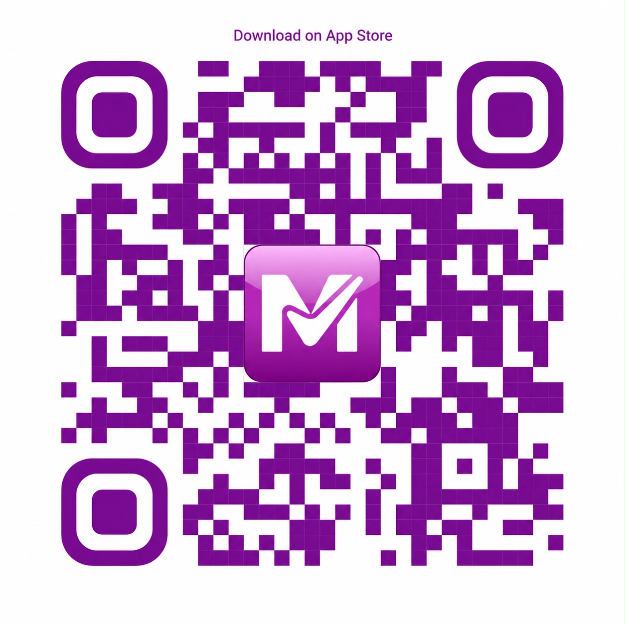 QR code to download MaxVot from the Apple App Store